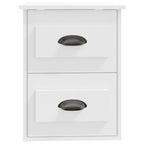 Mesita de noche de pared blanca 41,5x36x53 cm