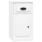 Armario auxiliar cajón madera contrachapada blanco 40x50x75 cm