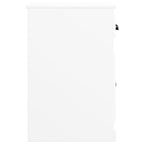Armario auxiliar cajón madera contrachapada blanco 40x50x75 cm