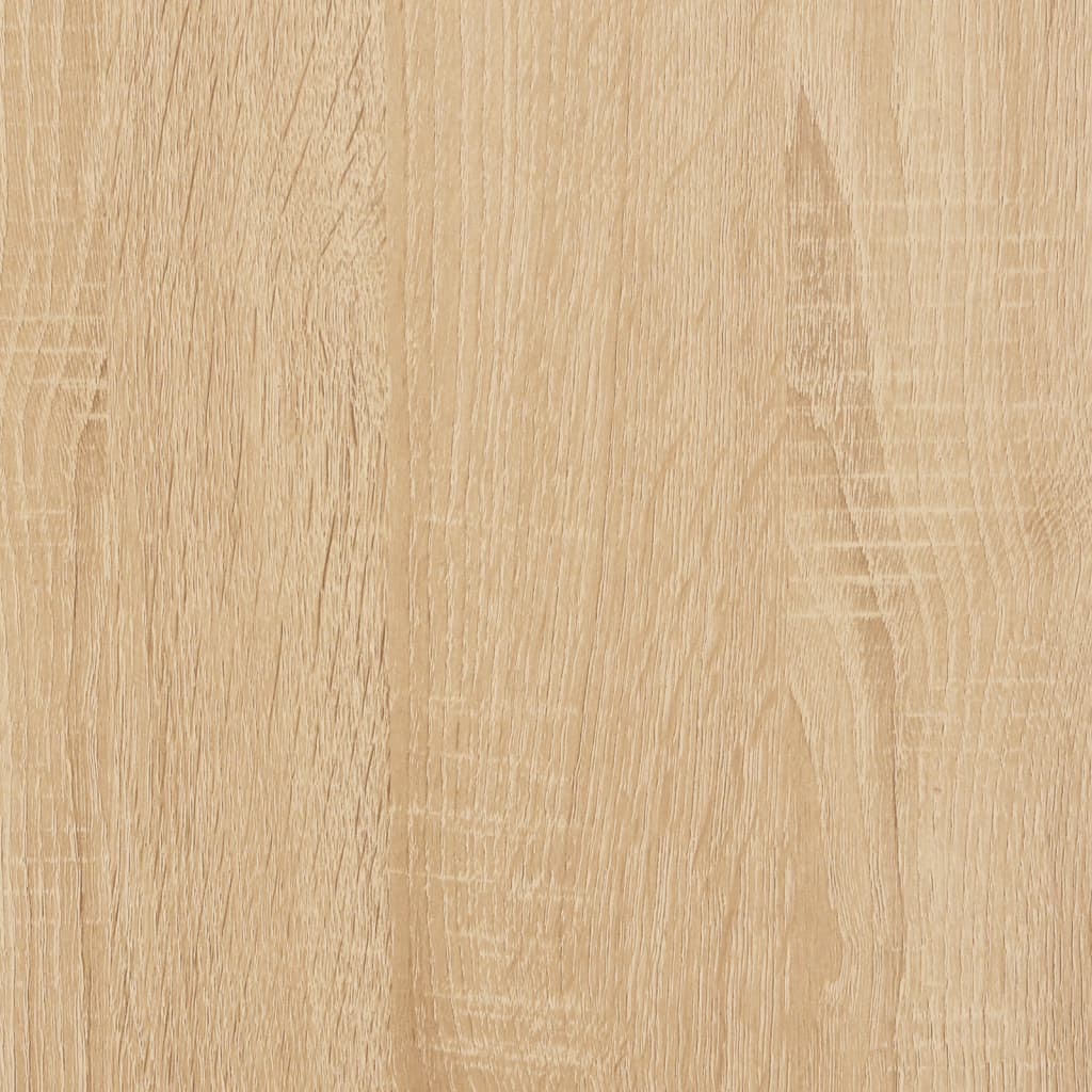 Armario auxiliar y cajón madera contrachapada roble 40x50x75 cm