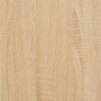 Armario auxiliar y cajón madera contrachapada roble 40x50x75 cm
