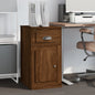 Auxiliary chest of drawers white plywood 40x50x75 cm