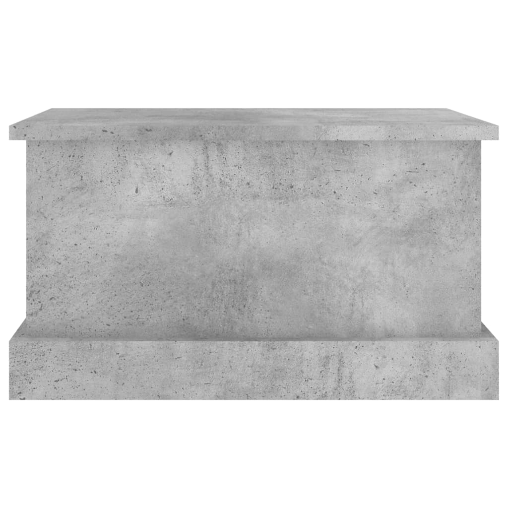 Baúl almacenaje madera contrachapada gris hormigón 50x30x28 cm