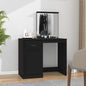 Dressing table with mirror plywood white 90x50x132.5 cm