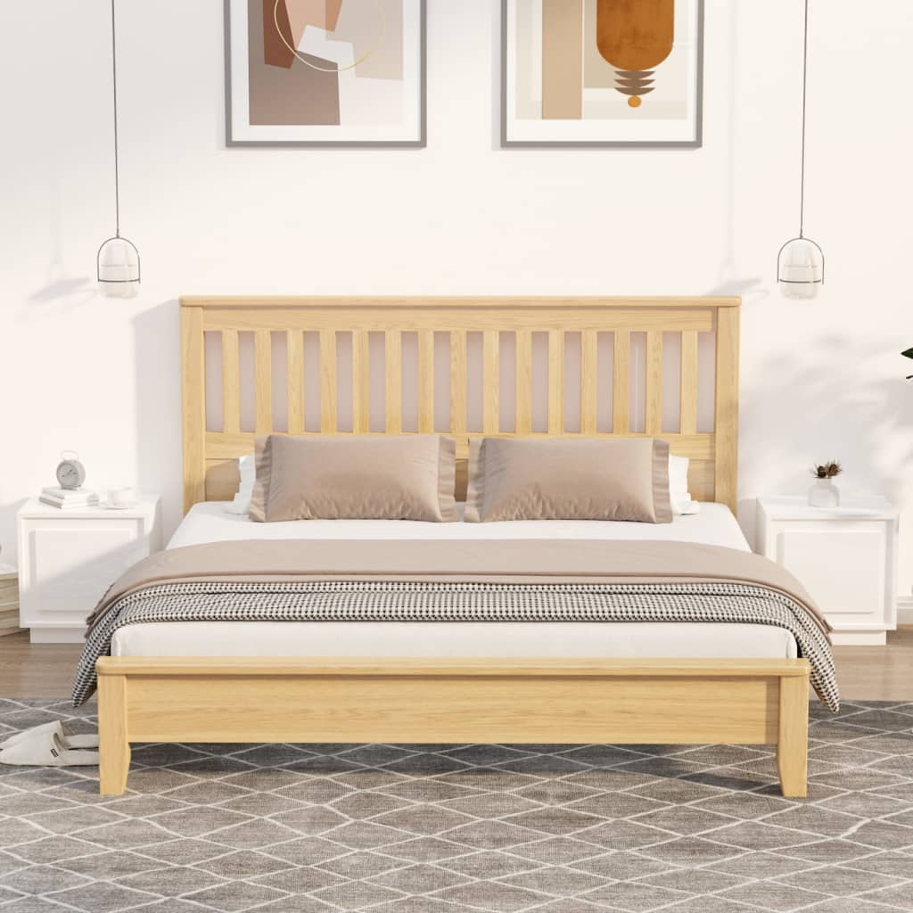 Mesita noche 2 uds madera contrachapada marrón roble 44x35x45cm