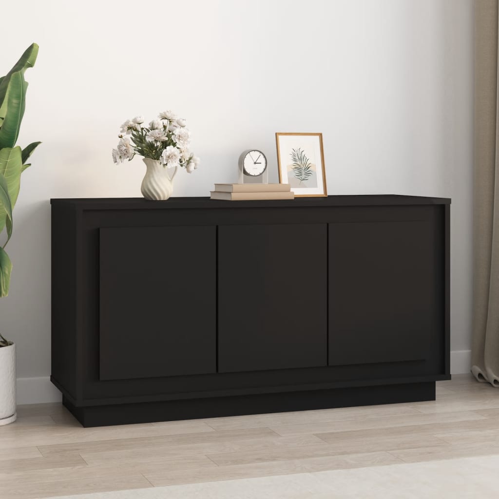 Aparador madera contrachapada color roble ahumado 60x35x70 cm