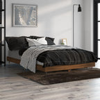 Cama sin colchón blanca 180x200 cm madera de ingeniería