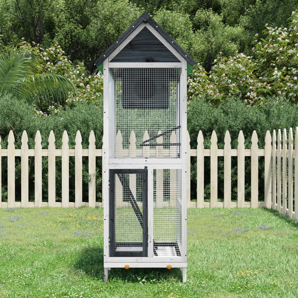 Solid pine birdhouse, mocha color, 60x58.5x160cm