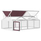 Corral de animales madera maciza pino moca 200x112,5x74 cm