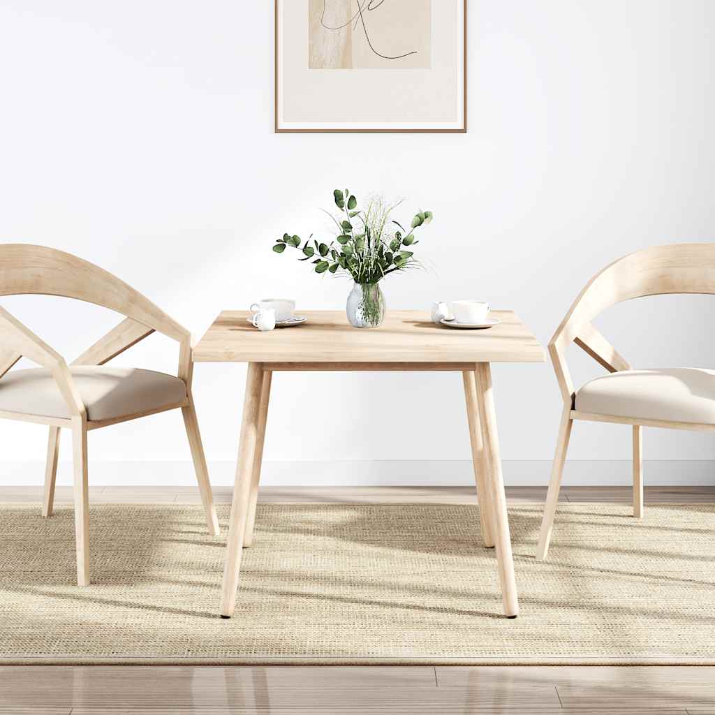 Tablero de mesa cuadrado de madera maciza de pino 70x70x2,5 cm
