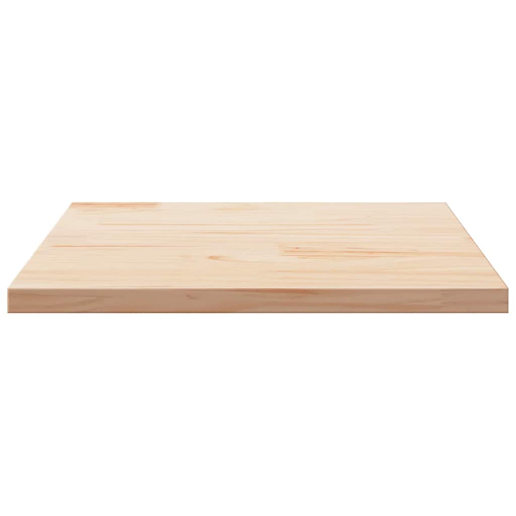 Tablero de mesa cuadrado de madera maciza de pino 70x70x2,5 cm
