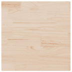 Tablero de mesa cuadrado de madera maciza de pino 70x70x2,5 cm