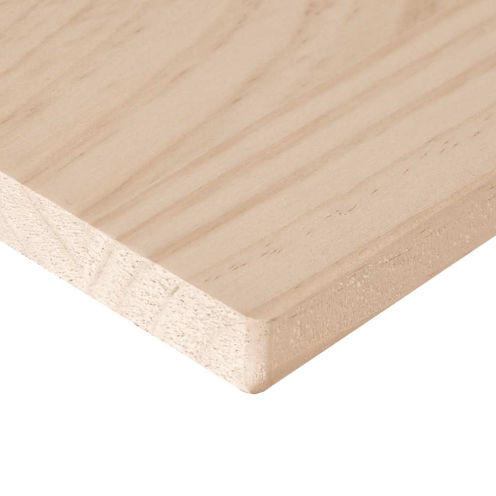 Tablero de mesa cuadrado de madera maciza de pino 70x70x2,5 cm