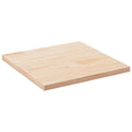 Tablero de mesa cuadrado de madera maciza de pino 70x70x2,5 cm