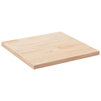 Tablero de mesa cuadrado de madera maciza de pino 70x70x2,5 cm