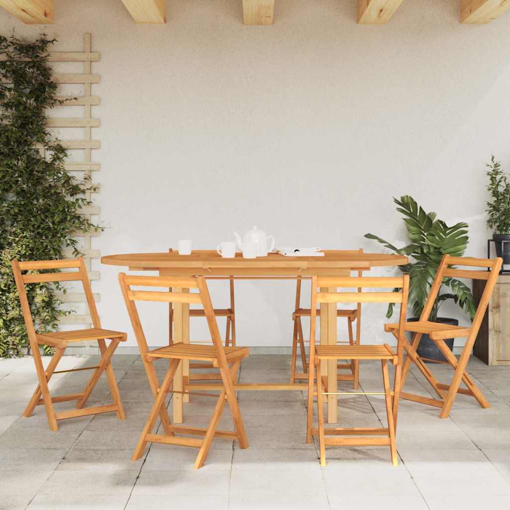 Mesa de jardín extensible madera maciza teca 110-160x80x75 cm