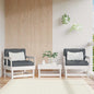 Garden armchairs cushions 2 pcs solid pine honey brown