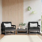 Garden armchairs cushions 2 pcs solid pine honey brown