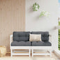 Corner sofas with cushions 2 pcs impregnated pine wood