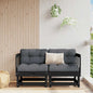 Corner sofas with cushions 2 pcs impregnated pine wood