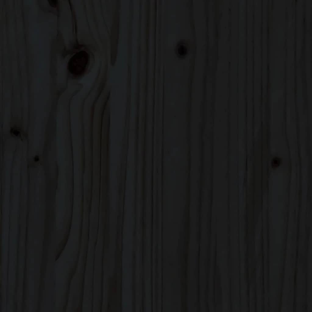 Juego de sofás de jardín 3 pzas con cojines madera maciza negro