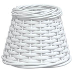 Pantalla para lámpara de techo mimbre blanco Ø15x12 cm