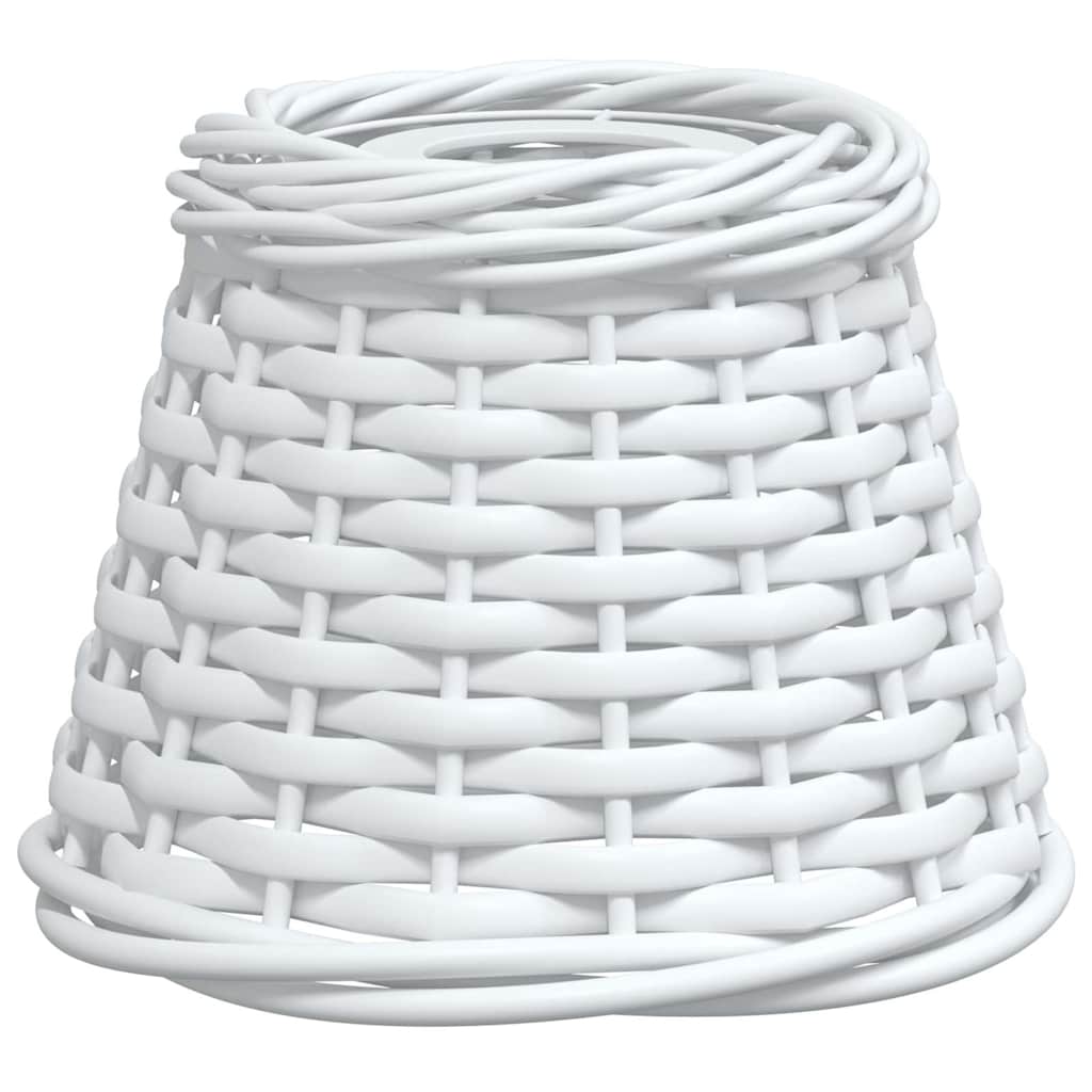 Pantalla para lámpara de techo mimbre blanco Ø15x12 cm