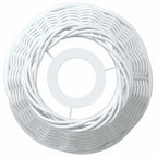Pantalla para lámpara de techo mimbre blanco Ø15x12 cm