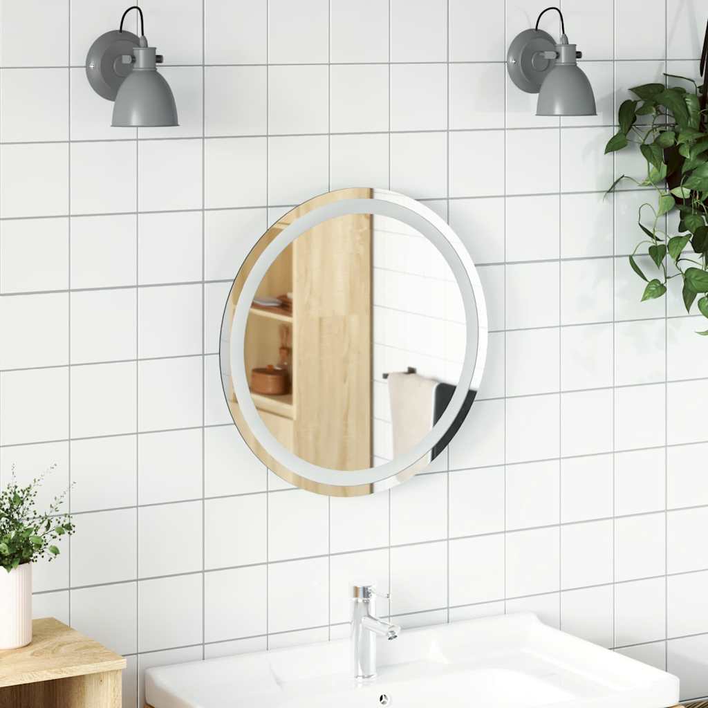 Espejo de baño LED ovalado 100x45 cm