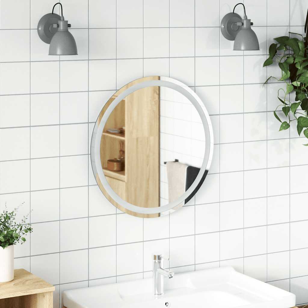 Espejo de baño LED ovalado 100x45 cm