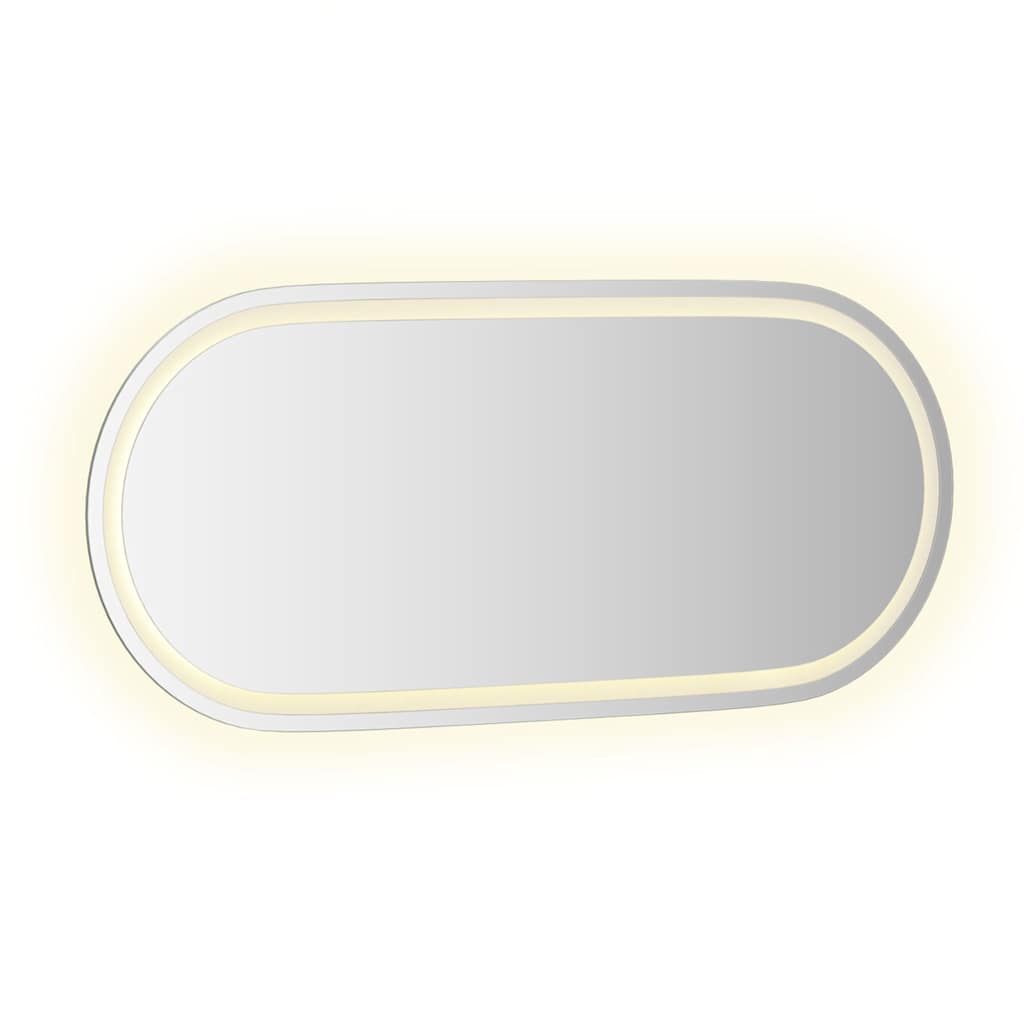 Espejo de baño LED ovalado 100x45 cm