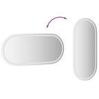 Espejo de baño LED ovalado 100x45 cm