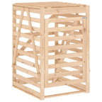 Cobertizo triple para cubos de basura madera maciza de pino