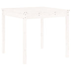 Mesa y sillas de jardín 3 piezas madera maciza de pino blanco