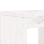 Juego de comedor de jardín 13 piezas madera maciza pino blanco