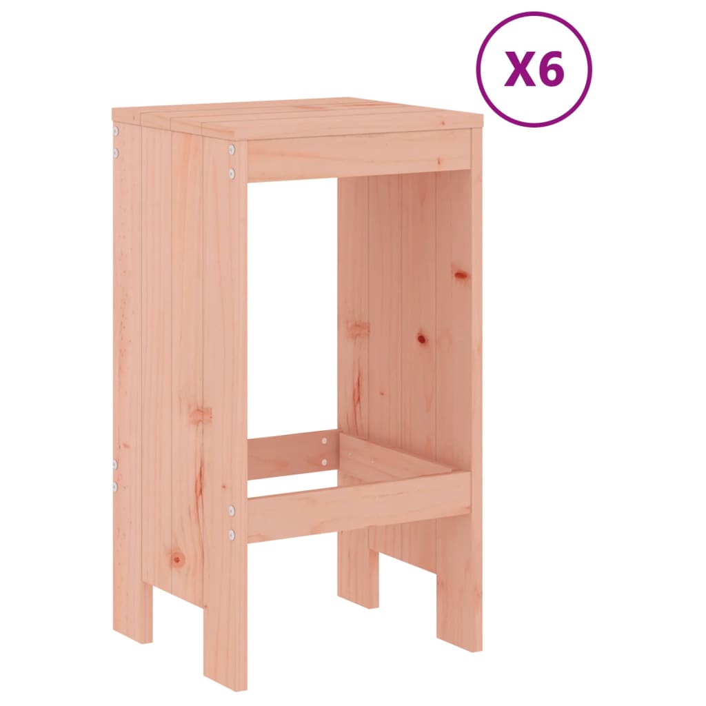 Juego de muebles de jardín 7 pzas madera maciza abeto Douglas