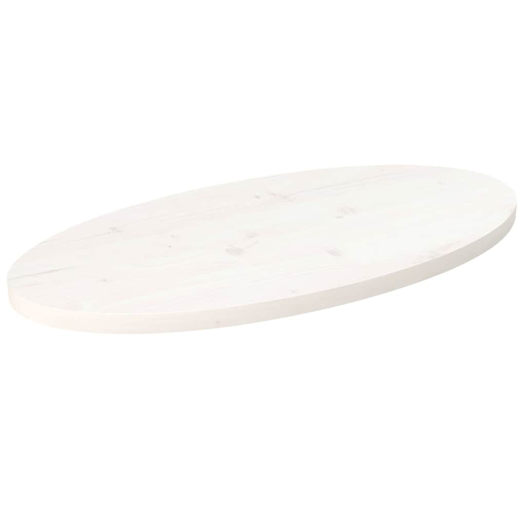 Tablero de mesa ovalado madera maciza de acacia 100x40x2,5 cm