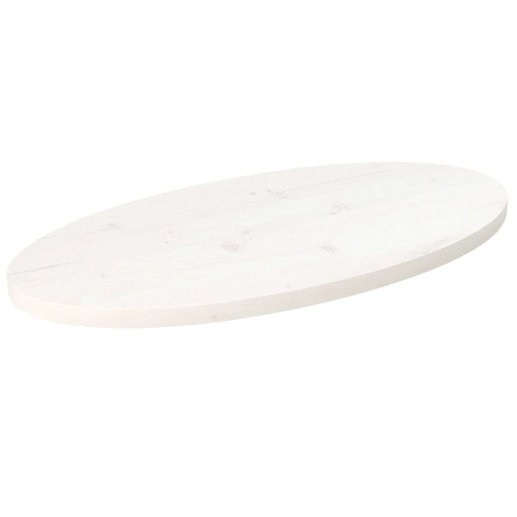 Tablero de mesa ovalado madera maciza de acacia 100x40x2,5 cm