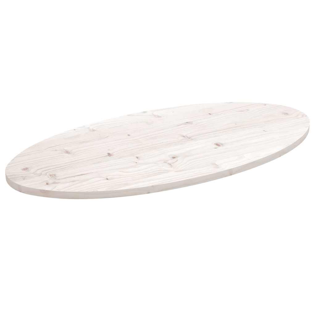 Tablero de mesa ovalado madera maciza de acacia 100x40x2,5 cm