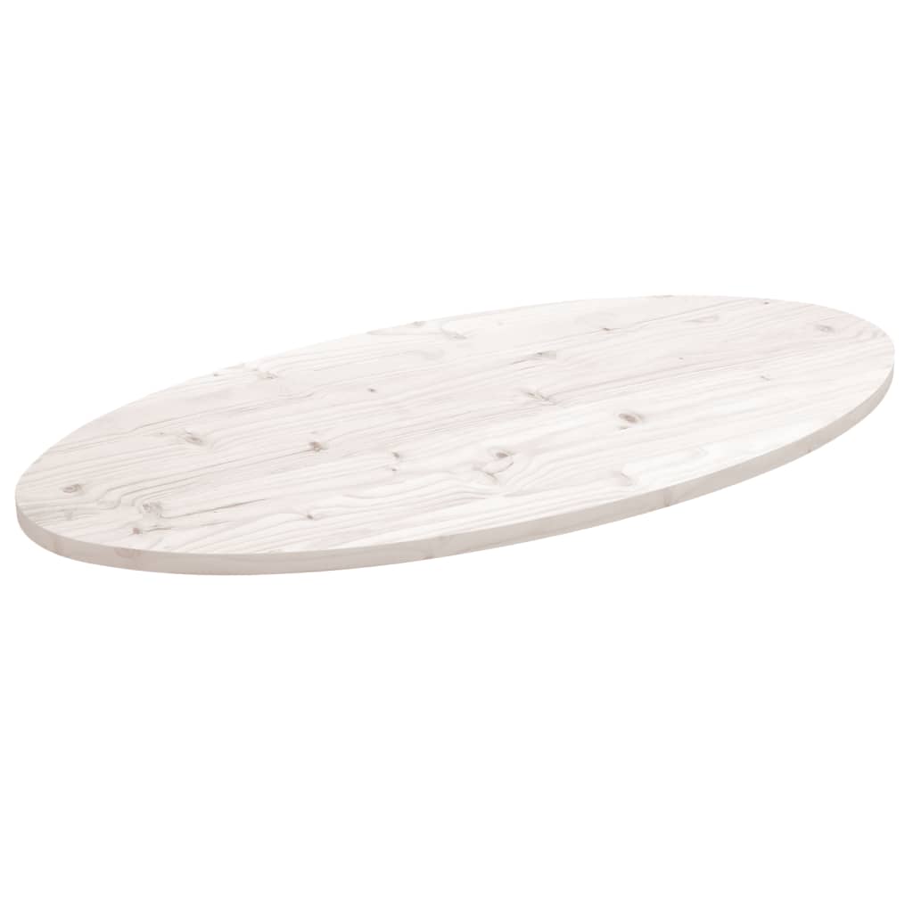 Tablero de mesa ovalado madera maciza de acacia 100x40x2,5 cm