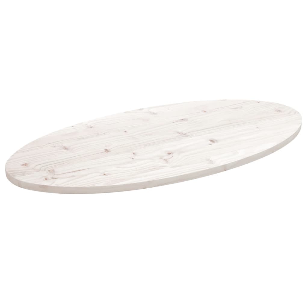 Tablero de mesa ovalado madera maciza de acacia 100x40x2,5 cm