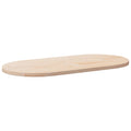 Tablero de mesa ovalado de madera maciza de pino 100x50x2,5 cm