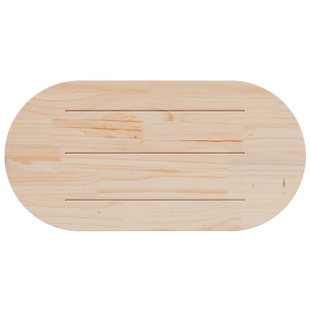 Tablero de mesa 110x55x2,5 cm Madera maciza de pino ovalada
