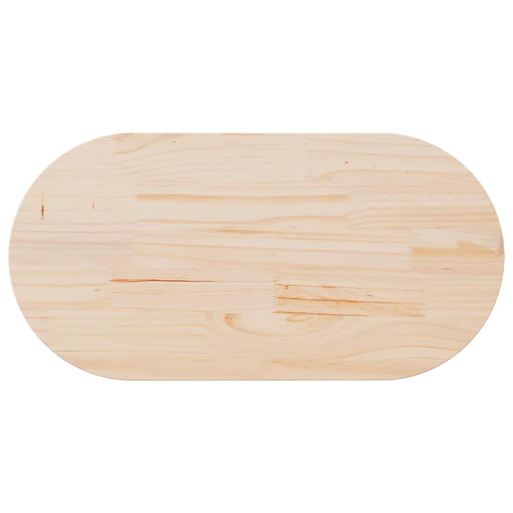 Tablero de mesa 110x55x2,5 cm Madera maciza de pino ovalada