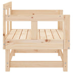 Sillones de jardín 2 unidades madera maciza de pino