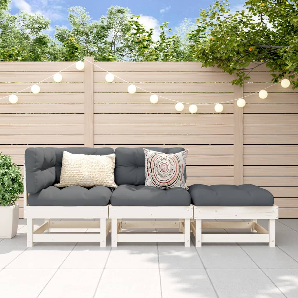 2-piece garden furniture set solid Douglas fir wood