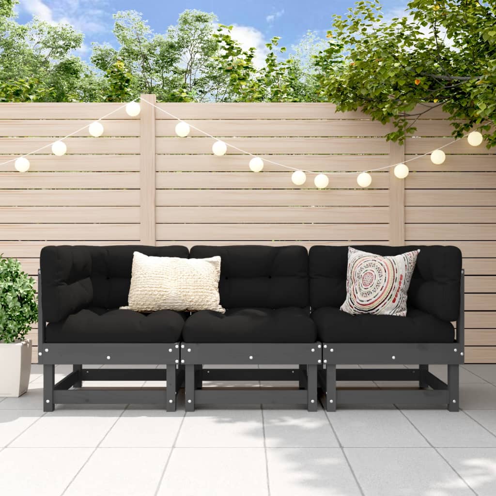 2-piece garden furniture set solid Douglas fir wood