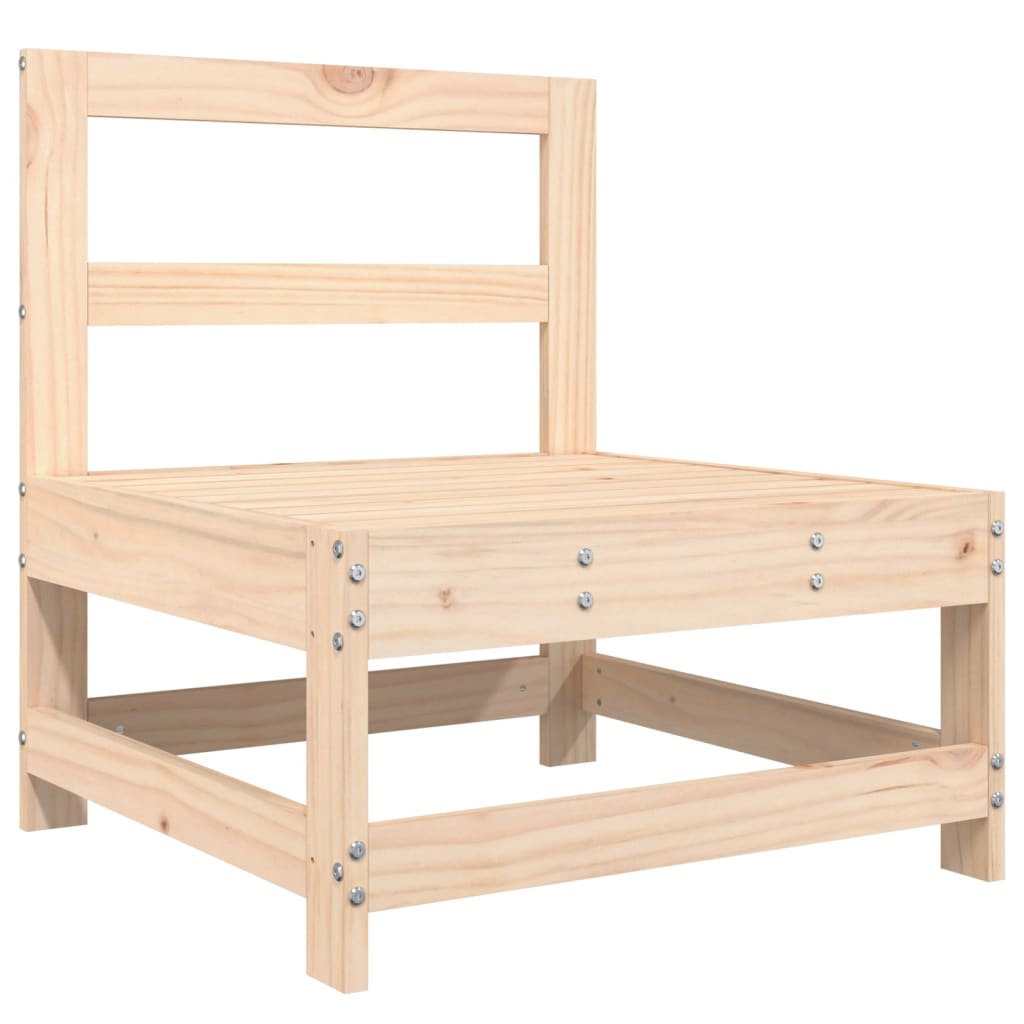 Juego de muebles de jardín 4 piezas madera maciza de pino