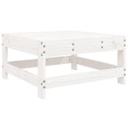 Juego de muebles de jardín 4 pzas madera maciza de pino blanco