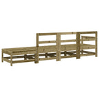 Juego de muebles de jardín 4 pzas madera de pino impregnada